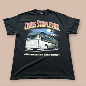 Chris Stapleton All American Road Show 2025 Tour T Shirt Black M
